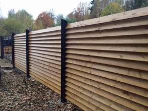 Деревянный забор елочка 20 соток фото цена за метр под ключ