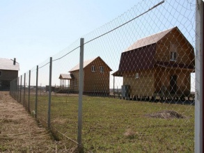 Забор из сетки рабицы в натяг с протяжкой арматуры 150 метров фото в Кулебаках