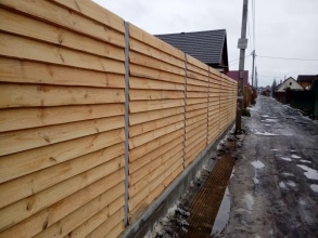 Деревянный забор елочка 150 метров фото в Кулебаках