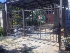 Решетчатые ворота распашные - пример 12 фото в Кулебаках