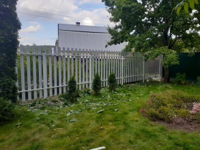 Забор из евроштакетника с забивными столбами 25 метров фото в Кулебаках