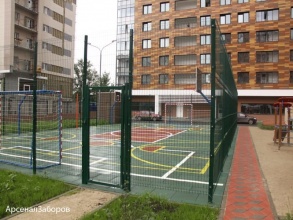 3D заборы для спортивной площадки 25 метров фото стоимость под ключ